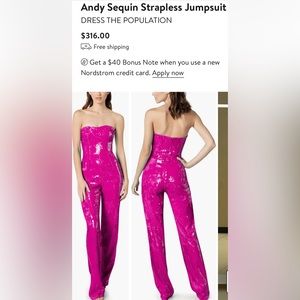 Dress The Population sequin jumpsuit
